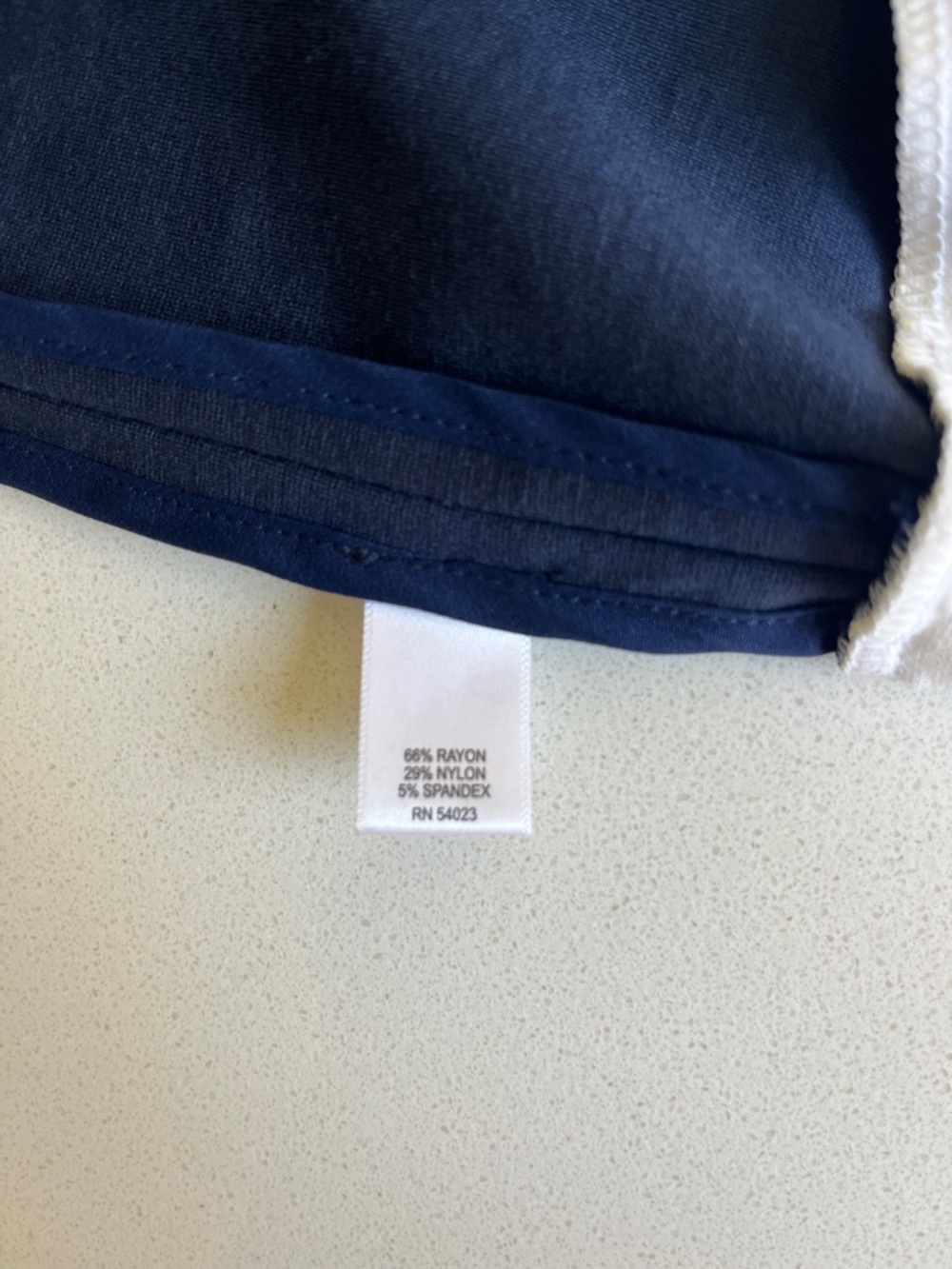 Banana Republic Navy Pencil Skirt with White Hem - Picture 7 of 7